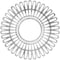 Ekena Millwork Cornelius Architectural Grde PVC Pierced Ceiling Medallion, Antiqued Silver, 36"OD x 13 3/8"ID x 1"P CMPP36CRASV - alternate 1